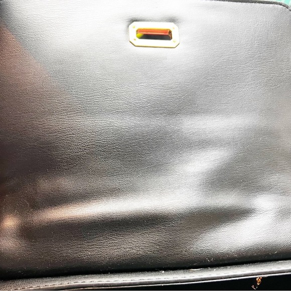 Badgley Mischka Black Flap Studded Gold Bag - Picture 11 of 11